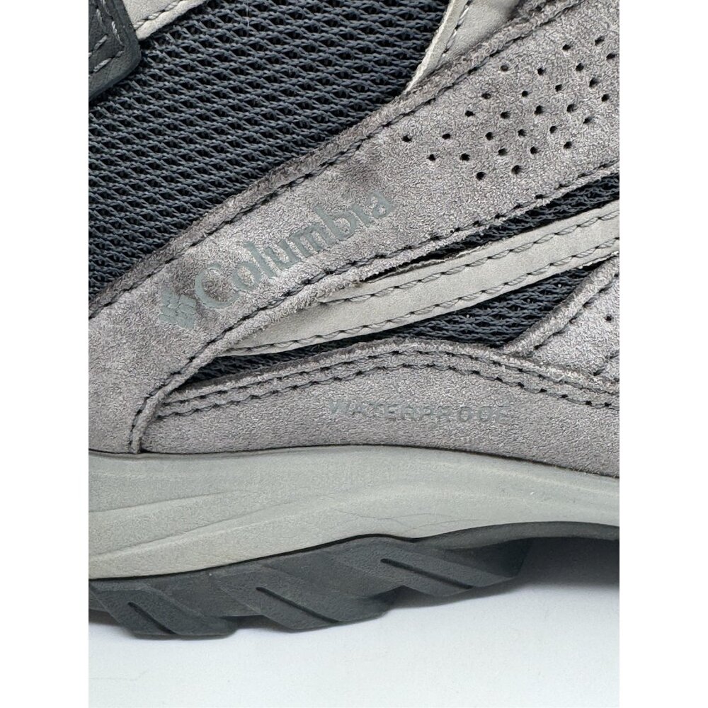 Columbia Boots Womens 8.5 Crestwood Hiking Gray Leather Fabric BL5371-053 Casual - Picture 8 of 12